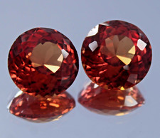 Flawless Natural Padparadscha Sapphire 13 Ct Round Certified Loose Gemstone