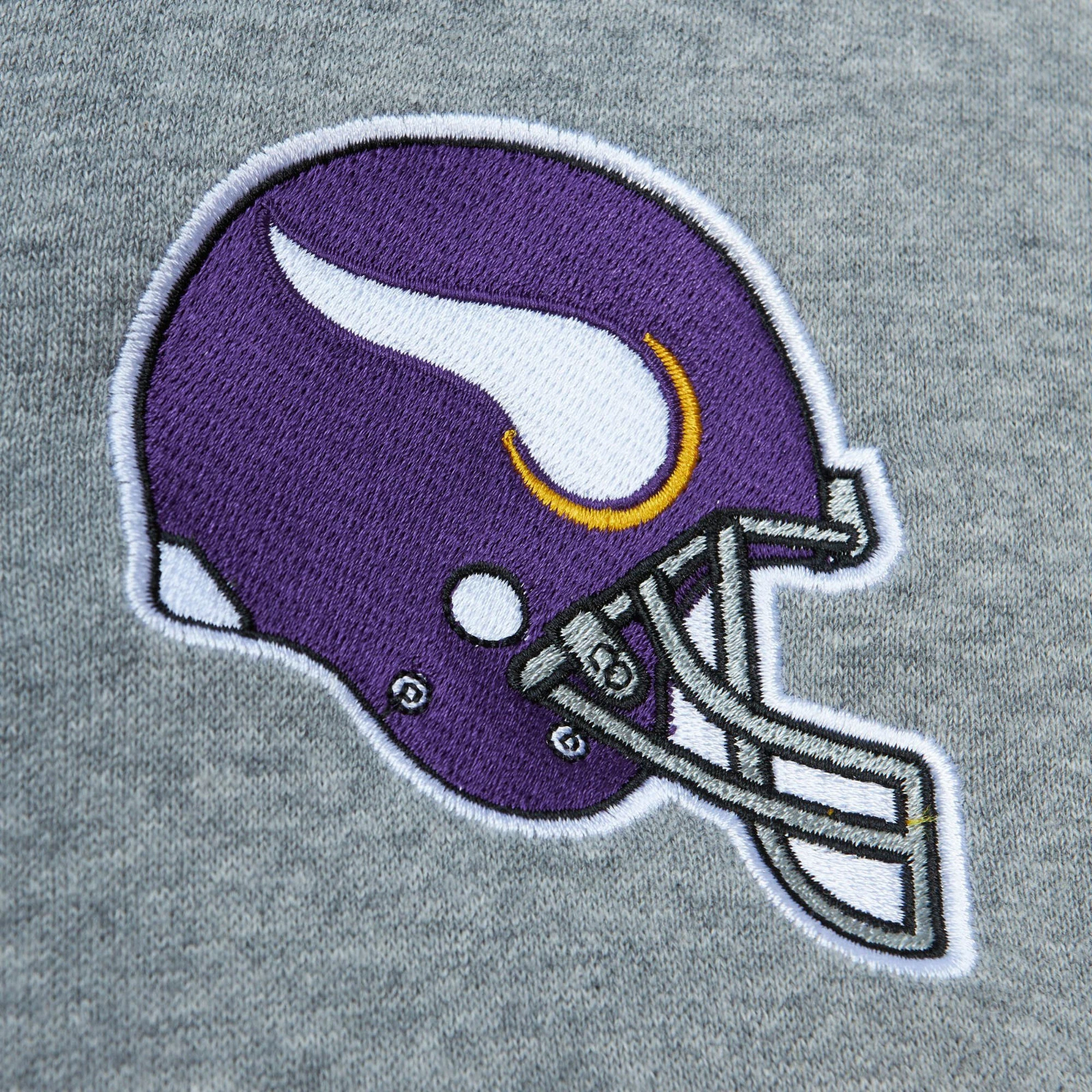 Felpa con cappuccio pullover uomo Minnesota Vikings Mitchell & Ness Head Coach nuova con etichette $110