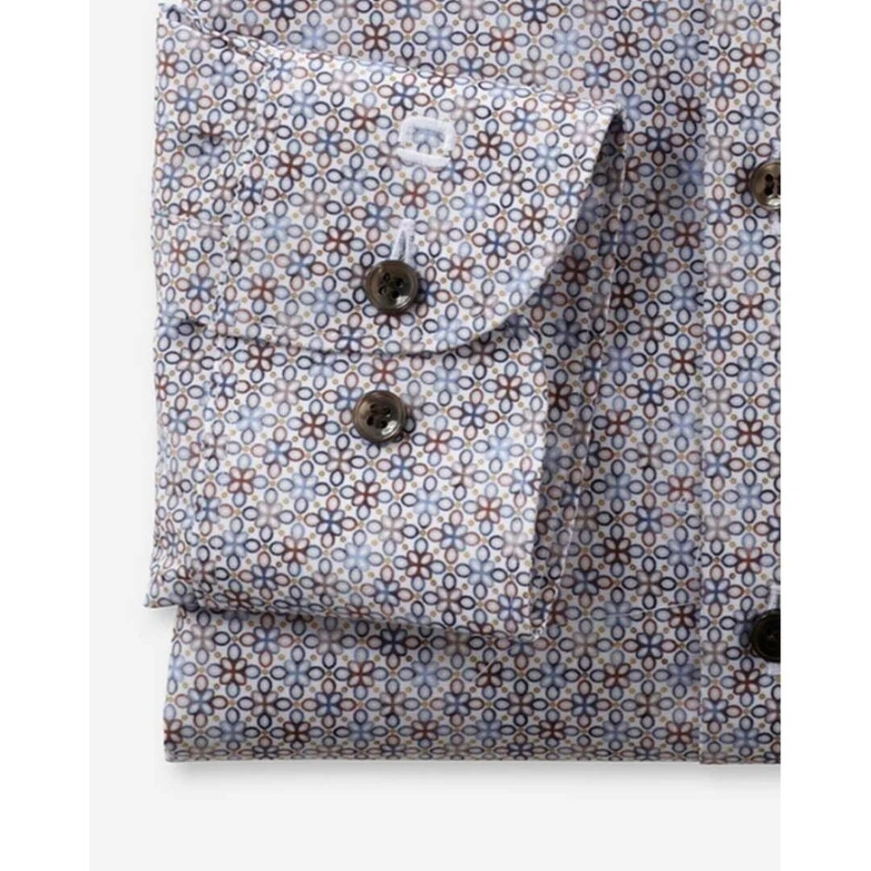 Olymp Level Cinque Uomo Camicia da Ufficio Braccio extra Lungo Braun 204469 28 - Immagine 4 di 4