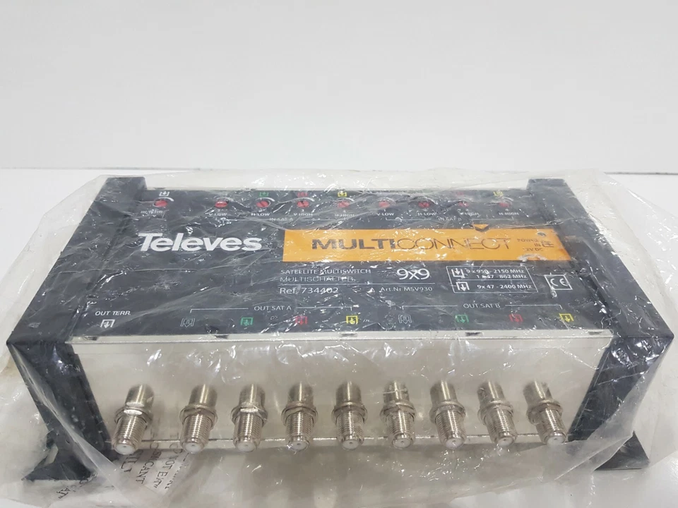 Multiinterruptor Televés MULTI CONNECT Satellite Multiswitch 9×9 msv930 Foto 2 de 4