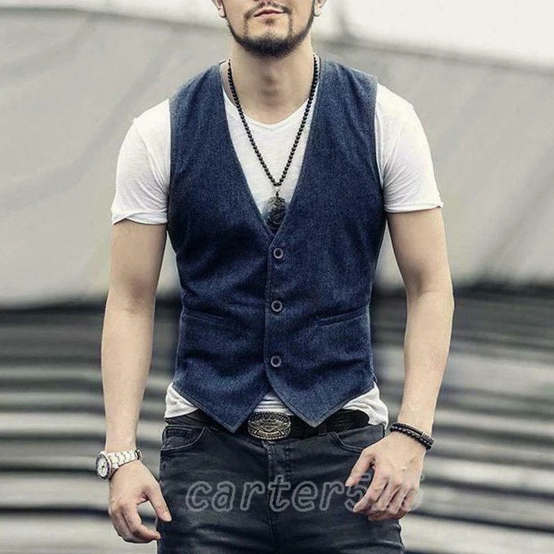Summer shop waistcoat mens