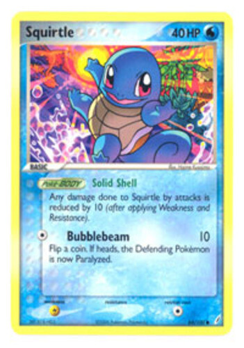 Pokemon - Squirtle - 64/100 - Common - EX Crystal Guardians - NM