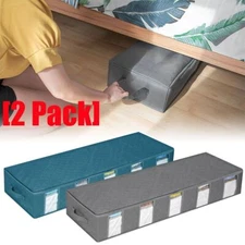 Large Under Bed Storage Organizer Containers [2 Pack] Clothes Organizers Bags
