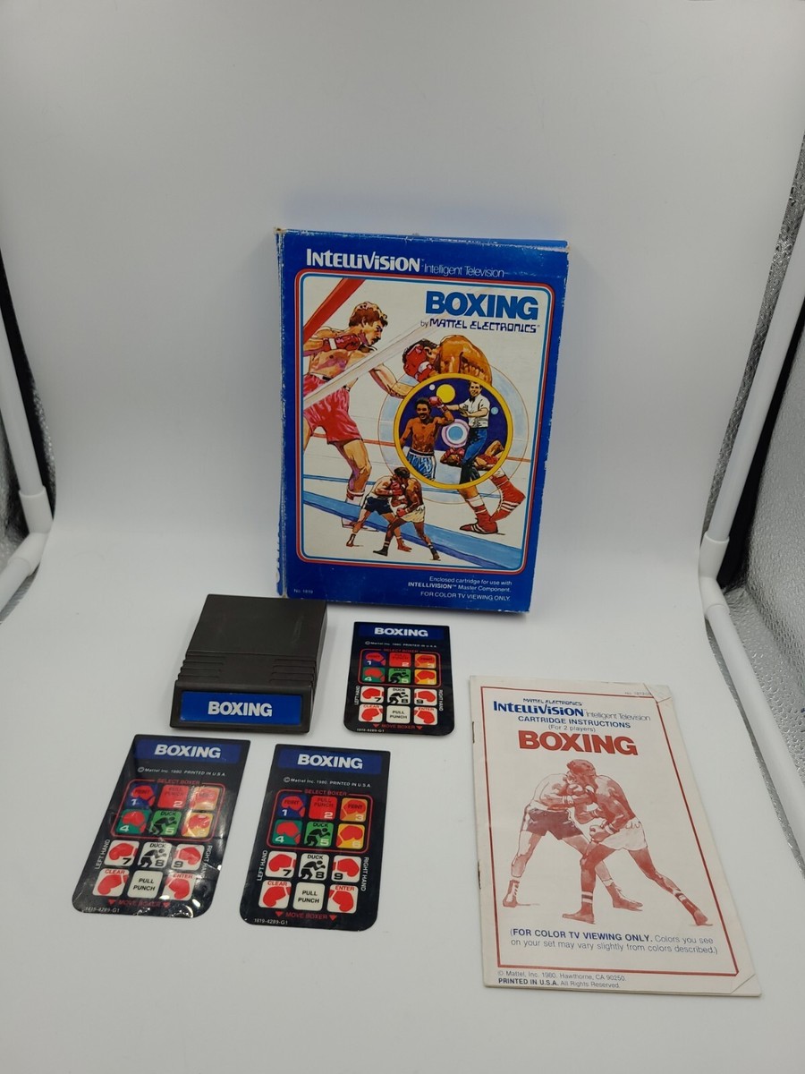 Boxing (Intellivision, 1980) Mattel #1819 Complete w/ Cartridge