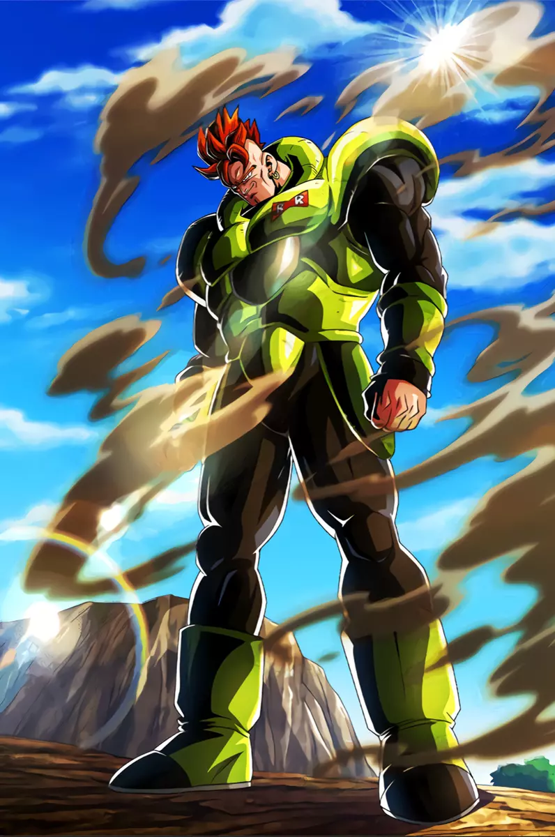 Dragon Ball Poster Android 16 12in x 18in Free Shipping