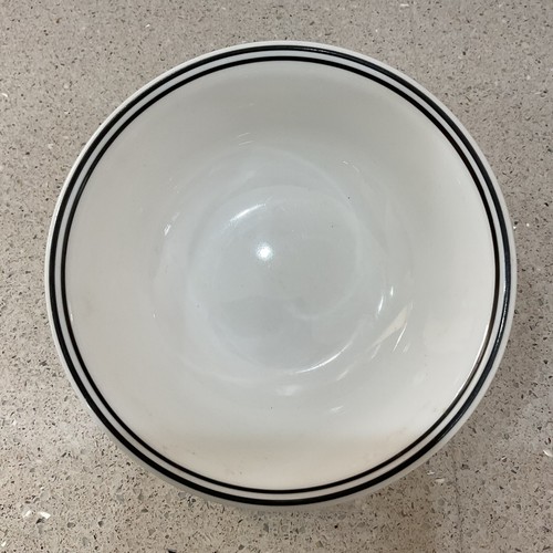 Corelle CITY BLOCK Suppe Müslischale SCHWARZ DOPPELRAND BAND 6 1/4"