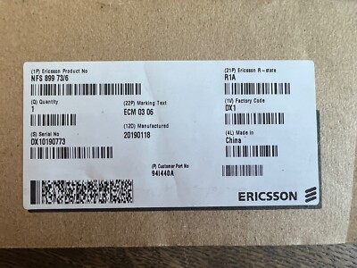 NEW! Ericsson ECM 03 06 NFS 899 73/6 NFS89973/6 | eBay