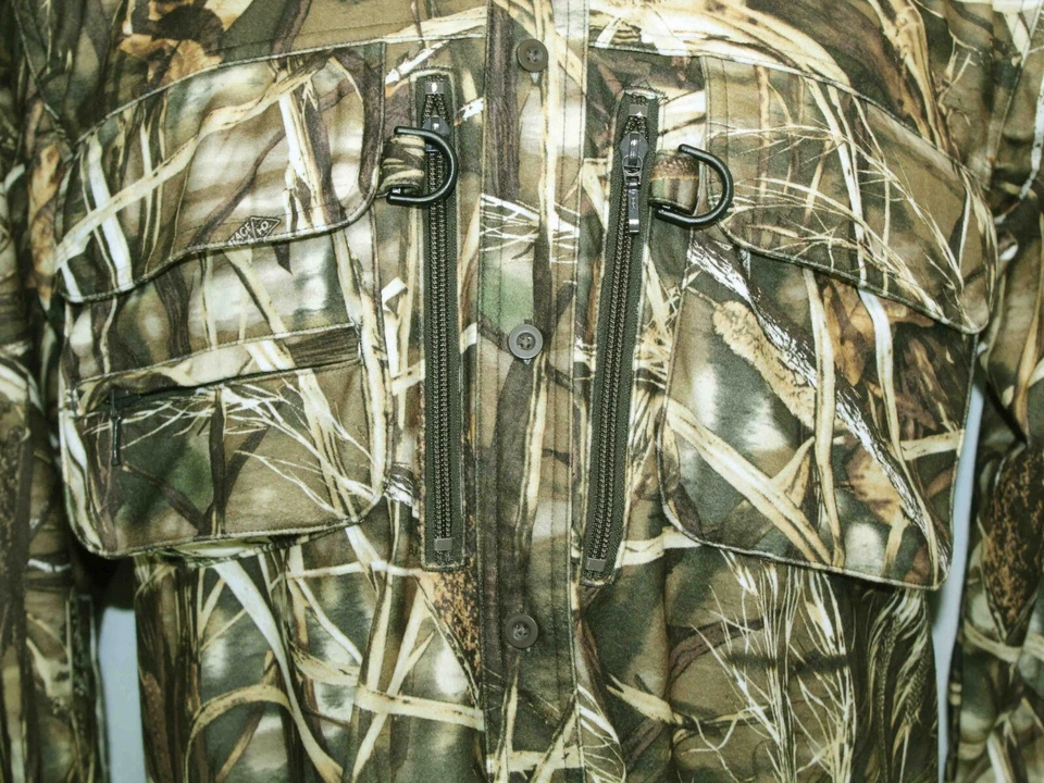 Cabelas Hunting Advantage Max-4 HD Camo Waterfowl Button Shirt Mens Size M - Image 3 of 4