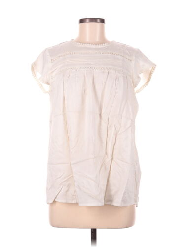 Vero Moda Women Ivory Short Sleeve Blouse M - image 1