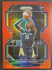 JASMINE DICKEY RC 193/199 Red Prizm Refractor 2022 WNBA Prizm #41 Wings