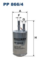 Filtron PP 866/4 Kraftstofffilter FÜR Volvo