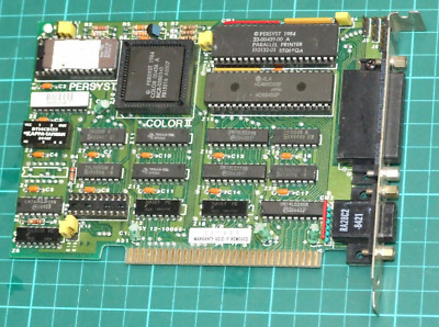 Emulex Persyst Color II CGA card card for vintage PC XT 8-bit ISA ...