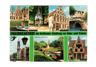 AK Ansichtskarte Friedrichstadt / Holländer-Siedlung an Eider und Treene