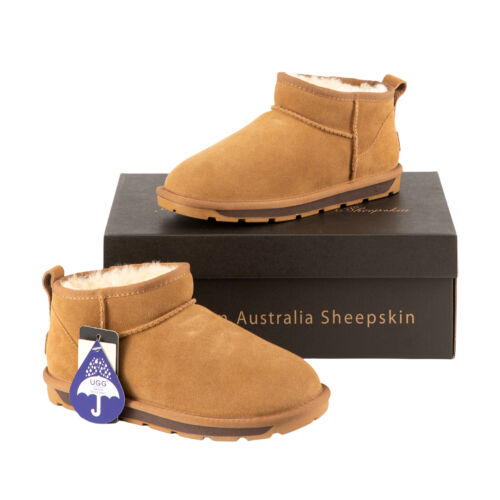 UGG Classic Ultra Mini Ankle Boots Australian Sheepskin Wool Womens Water Resist - Picture 17 of 25