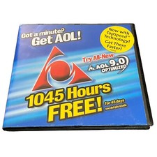 AOL 9.0 Optimized Got A Minute 1045 Hours CD Computer Software