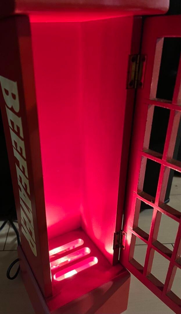 ビーフィーター　電話ボックス　木製　ディスプレイ　　プラスチックではありません カラー 【 ホワイトウッド 40cm角 ボックス ディスプレイ Amazon｜木製 その他