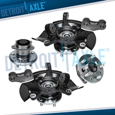 Front Steering Knuckles Rear Wheel Hub and Bearings Kit for Toyota Camry 2.4L