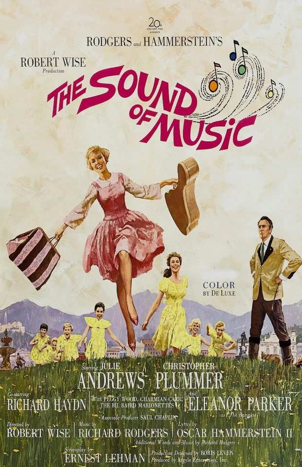 The Sound Of Music movie poster (b) : Julie Andrews : 11 x 17 inches