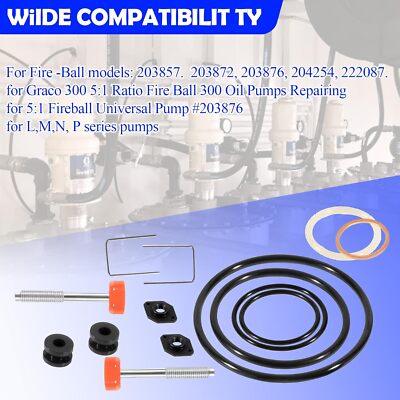 238286 Repair Kit for Graco 300 5:1 Ratio Fire-Ball Oil Pumps