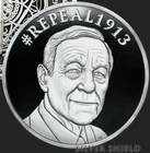 1 oz silver proof Repeal 1913 Ron Paul .999 Pure Fine COA BOX Silver Shield SSG
