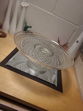 Anchor Hocking Wexford Pedestal Cake Stand 12  