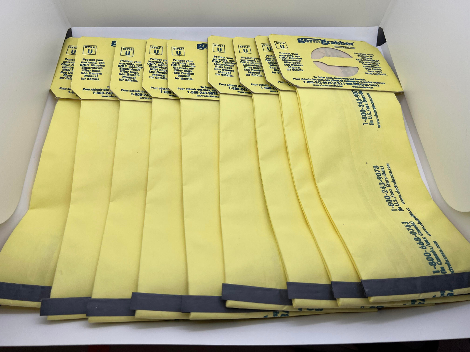 GermGrabber Electrolux Style U Vacuum Bags (9 bags, new without box) eBay