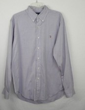 Polo Ralph Lauren Classic Fit Light Purple Long Sleeve Button Up Shirt Men's 16