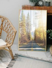 24x36inch Gold Matte Aluminium Poster Picture Photo Frame 61x91,5cm wall mounted