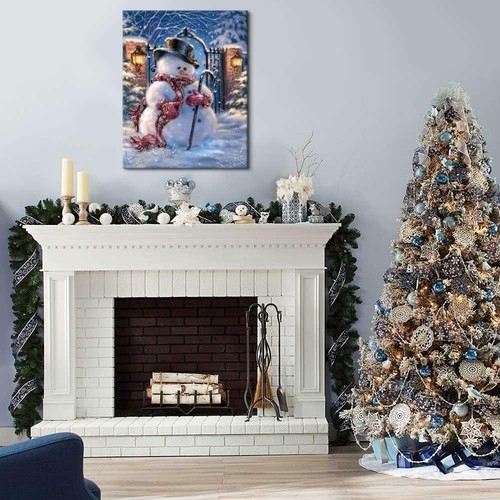 Quadro Elegant Snowman Quadro natalizio arredo salotto Quadro Declea home decor - Foto 6 di 6