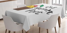 Essen Nachtisch zuerst Tischdecke Kirsche Top-Kuchen-Cartoon