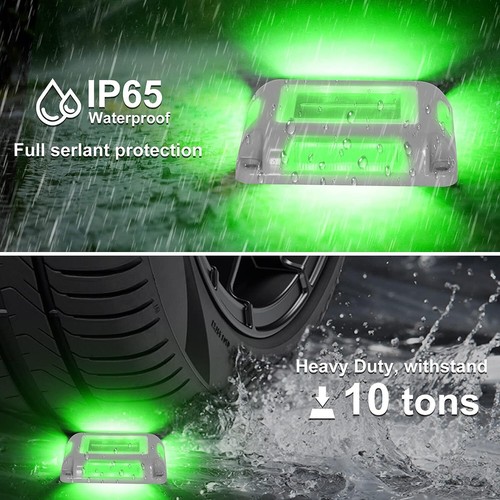 8x Solar LED Road Step Path Light Dock For Outdoor Waterproof Driveway Deck - Picture 56 of 84