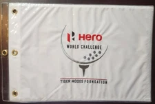 Hero World Challenge (Albany GC) Embr Flag: Tiger Woods, Scheffler, Hovland Rahm