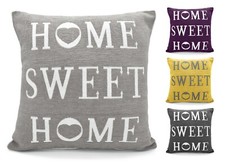 Home Sweet Home Luxury Cotton Chenille Decor Cushion Cover Sofa Scatter Cushion