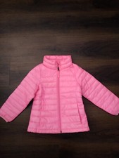 Amazon Essentials Girls Puffed Jacket Pink Size XS 4-5 Zip Up