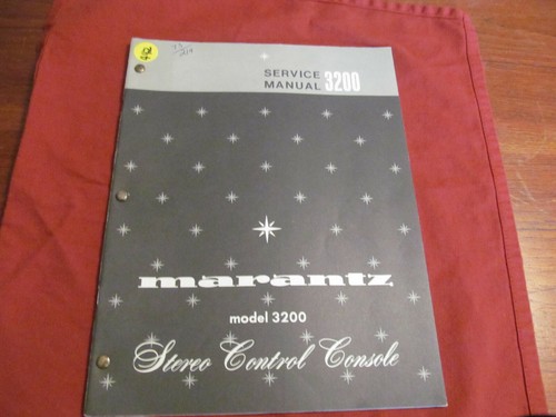 Marantz 3200 Factory Service Manual (Original, Paper)
