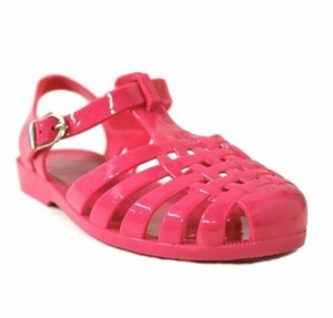 hot pink jelly shoes