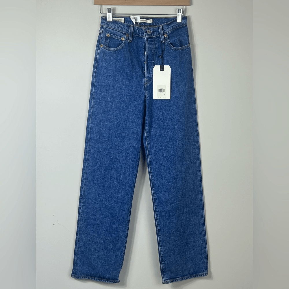Levis Ribcage Straight Leg Jeans for Women Size 26x30 Long Fit