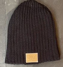 Love Your Melon Beanie Cozy Knit Unisex Black One Size Fits All