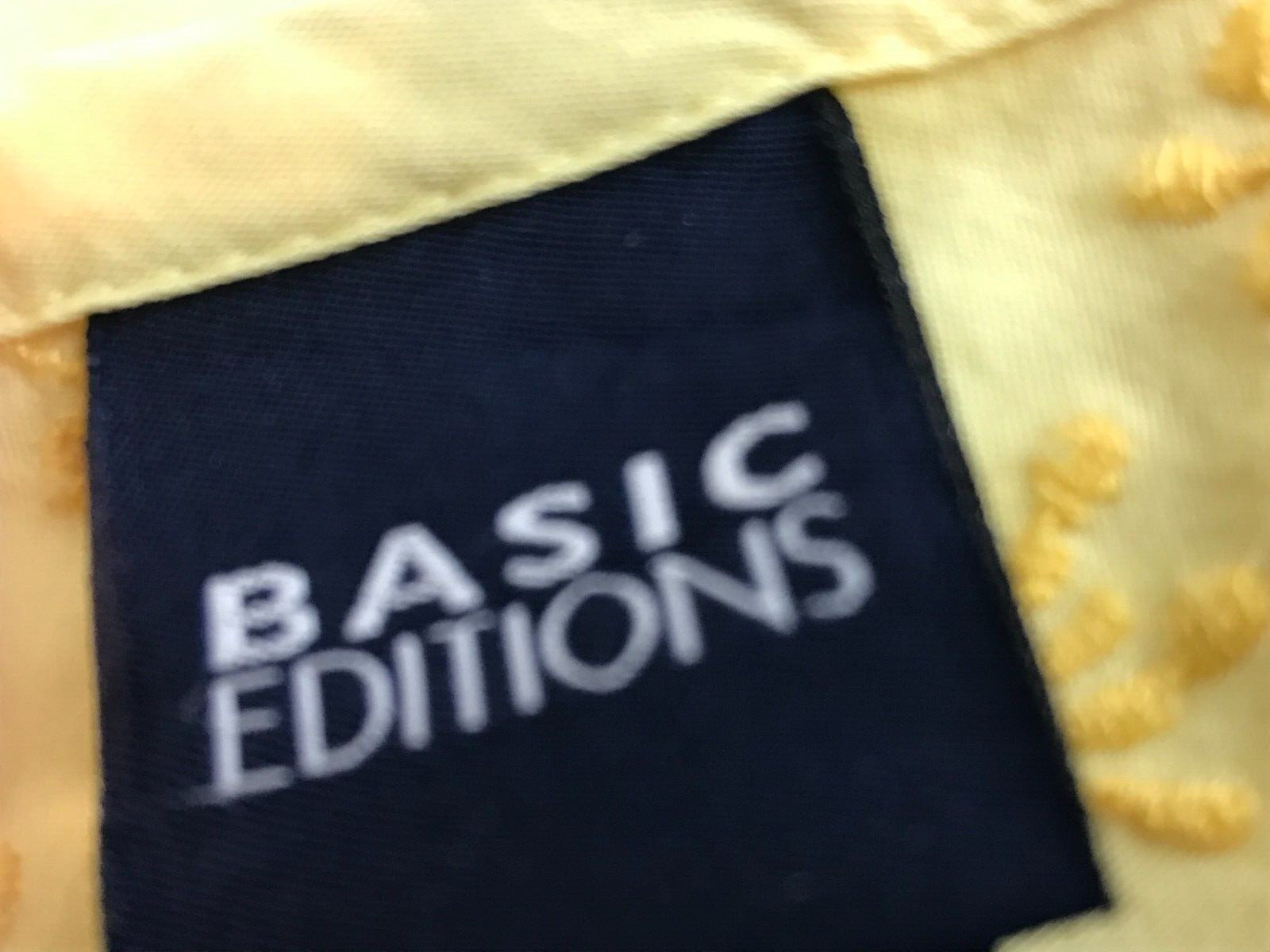 *Basic Editions woman's XLarge yellow button-down… - image 4