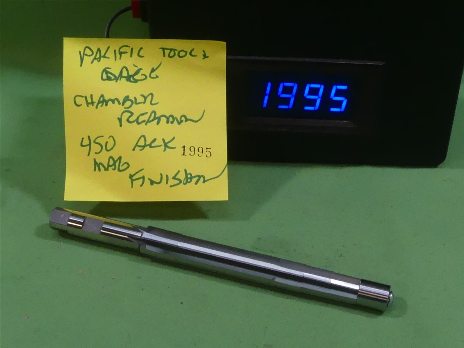 1995 Pacific Tool & Gauge Finisher chamber reamer 450 Ackley Imp. New