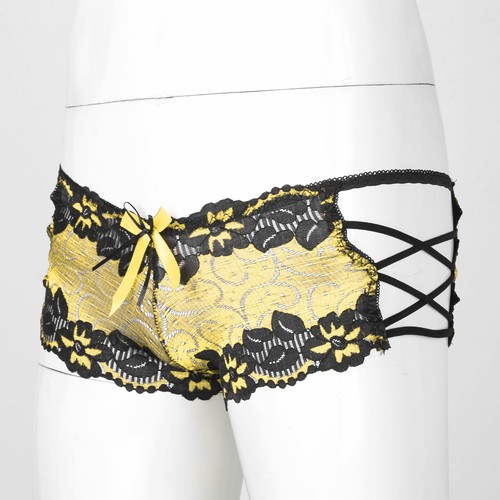 Mutandine uomo sexy Sissy marsupio pizzo perizoma perizoma intimo lingerie perizoma - Foto 109 di 112