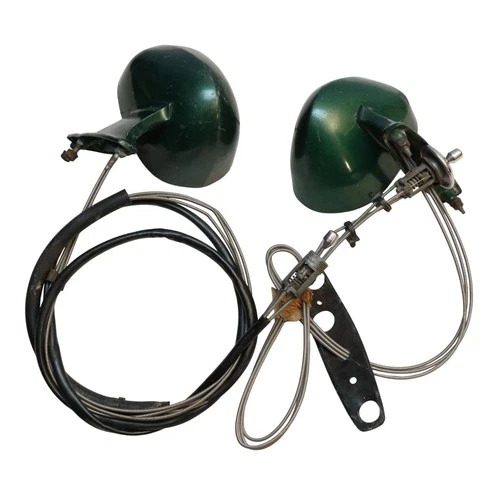 Mopar 1975-79 B-Body Left Side Right Side Remote Mirror 3861371 Pair Green