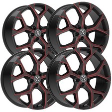 (Set of 4) Xcess X05 20x8.5 5x120 +35mm Black/Red Wheels Rims 20" Inch