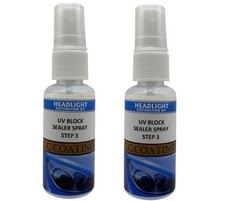 Headlight Restoration Uv Block Clear Coat Sealer Spray Essentials