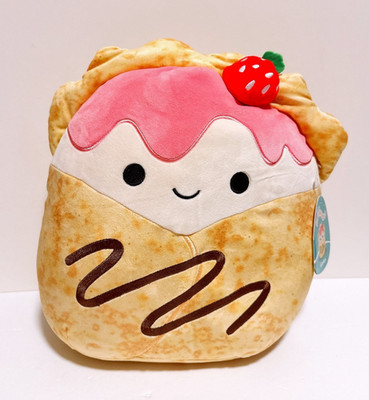 Squishmallows 12'' Gasten the Strawberry Crepe Plush Doll Toy