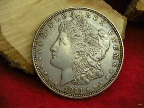 1921-P  UNITED  STATES  MORGAN  SILVER  DOLLAR  90%  SILVER   FINE  CONDITION!