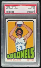 1972-73 Topps #180 Artis Gilmore RC PSA 8