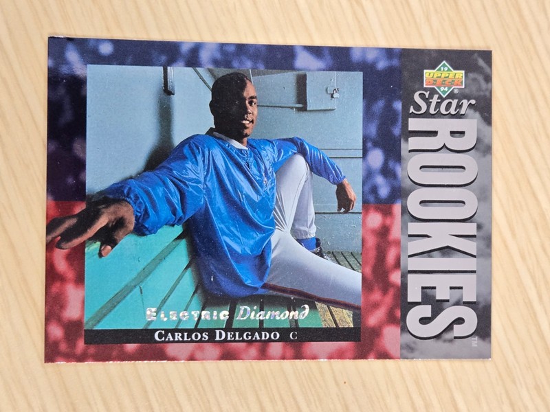 CARLOS DELGADO - 1994 Upper Deck Star Rookies - #8 - ELECTRIC DIAMOND