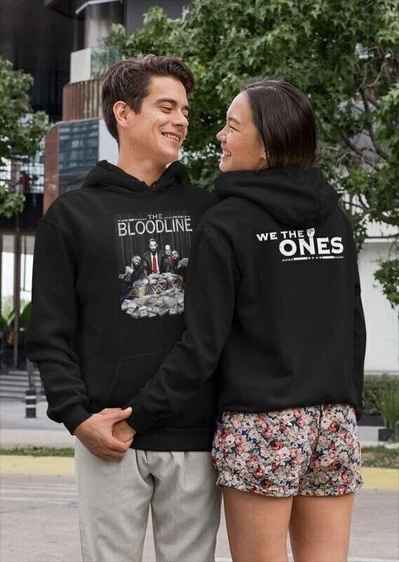 Bloodline Roman Reigns & Usos Double Sided Hoodie Black Sweatshirt