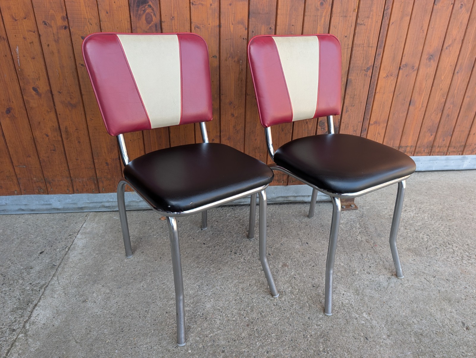 Space Age Design Retro Dining Chair 80s Vintage Chrome Fabric, 1 Seat